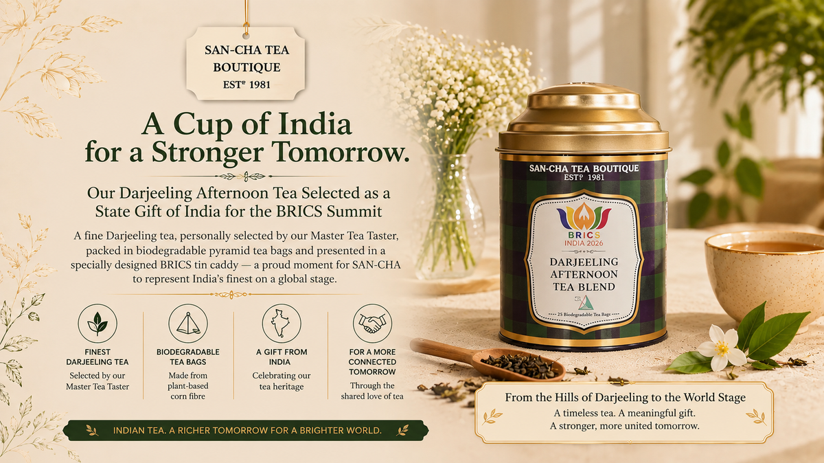 A Cup of India: SAN-CHA Tea’s Darjeeling Afternoon Tea Selected as a State Gift for the BRICS Summit