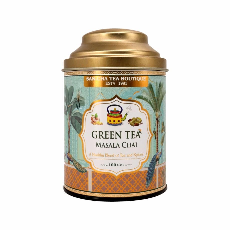Cup of green tea chai with Indian spices – Sancha Tea