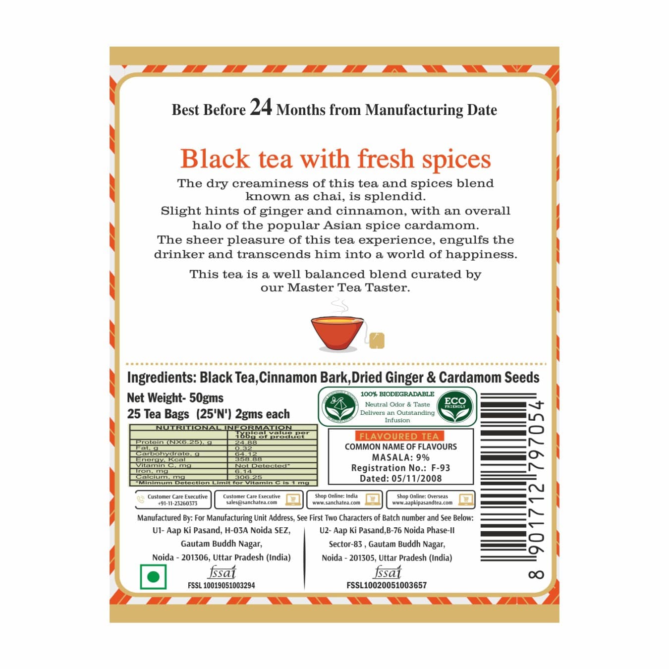 MASALA CHAI TEA BAGS