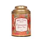 Traditional Indian cinnamon spice with green tea leaves