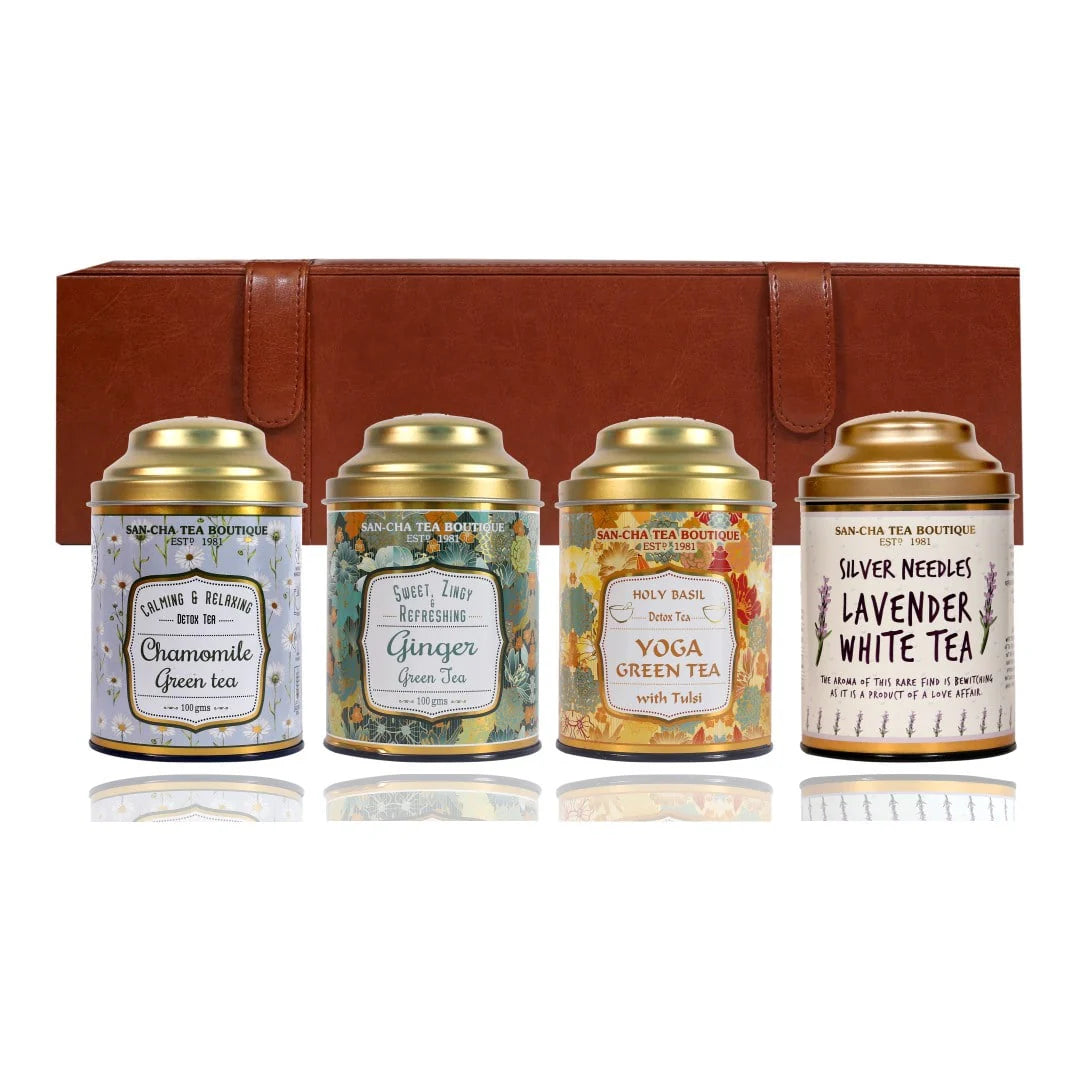 Luxury Tea Set GiftLuxury Tea Sets IndiaGreen & white Tea Gift Box