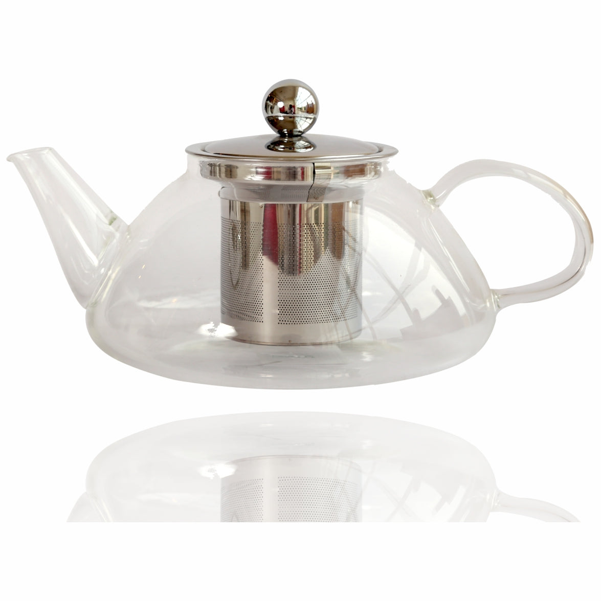 An elegantly crafted teapot made in high quality borosilicate glass Simply add the tea leaves to the Stainless Steel Infuser inside the teapot and pour boiling hot water on top of the leaves and cover with a lid The transparent glass will allow you to watch the tea leaves dance and swim as the water change colour as the tea leaves brew