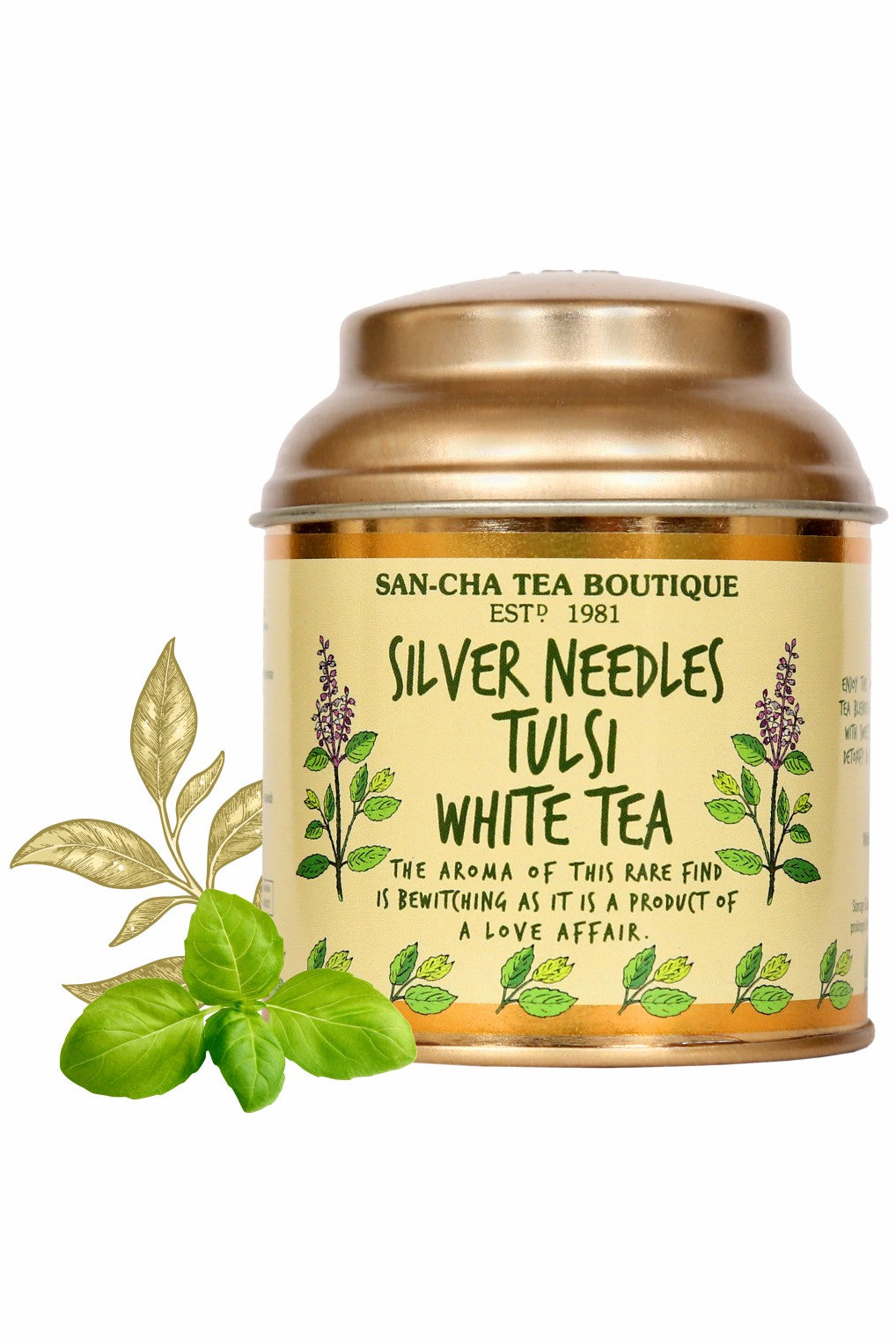 Tulsi White Tea  Immunity Boosting Tea  Enjoy the goodness of ‘Antioxidant’ rich white tea blended with an ancient Indian herb- ‘Tulsi’ with sweet & intense citrus notes  Cleanse, Detoxify & Purify your body with this blend