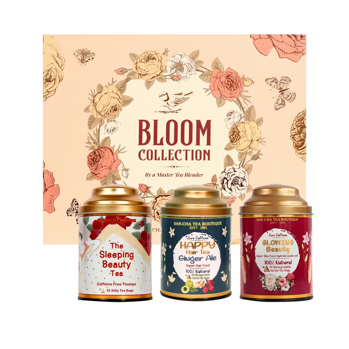 Bloom Herbal Tea Gift Box – Caffeine-Free Wellness Collection