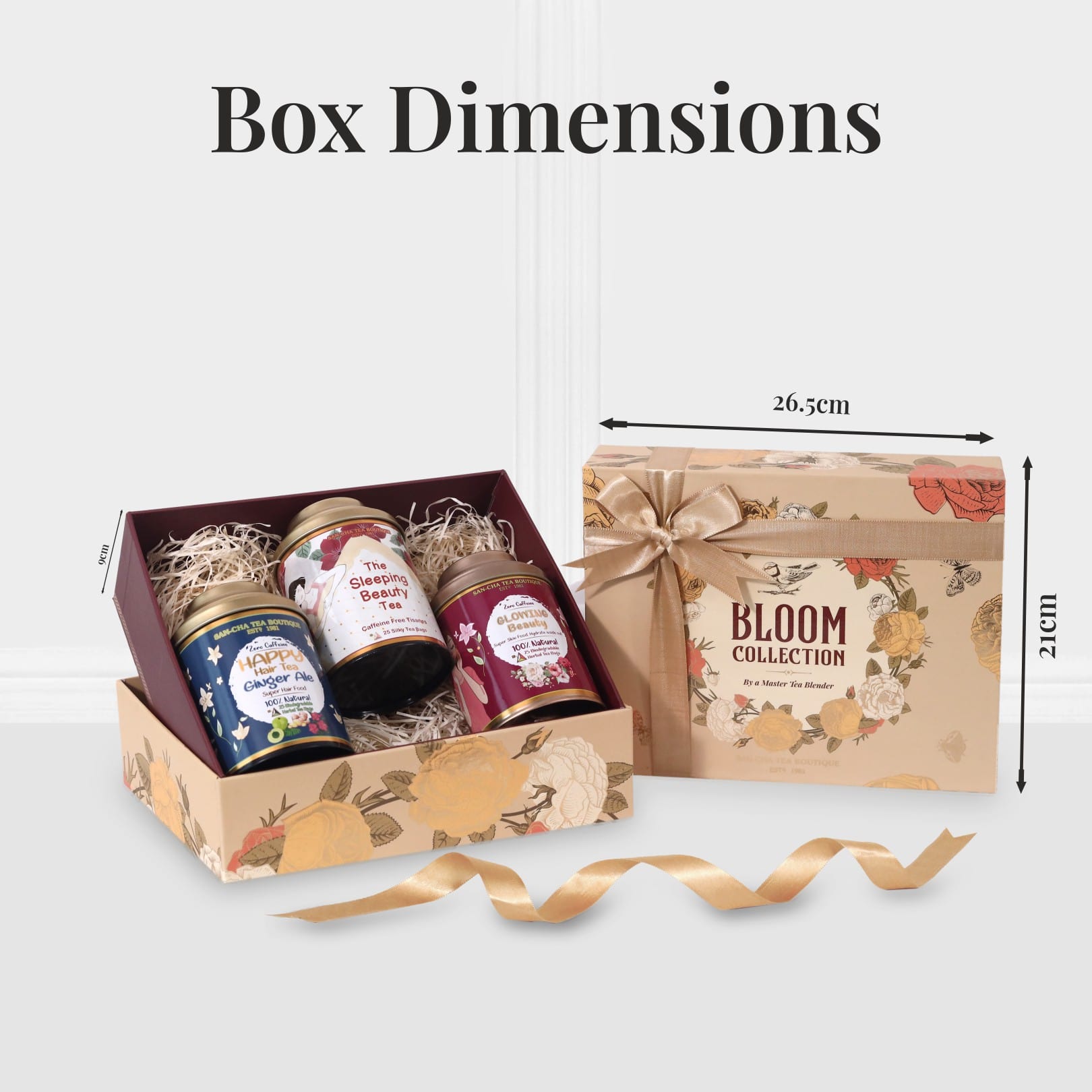 Bloom Herbal Tea Gift Box – Caffeine-Free Wellness Collection