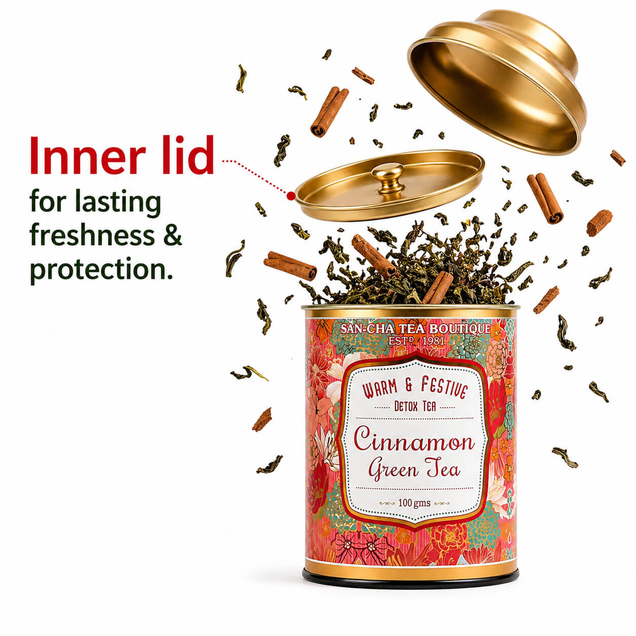 Cinnamon Green Tea | Sweet Spice & Antioxidant Blend – Sancha Tea