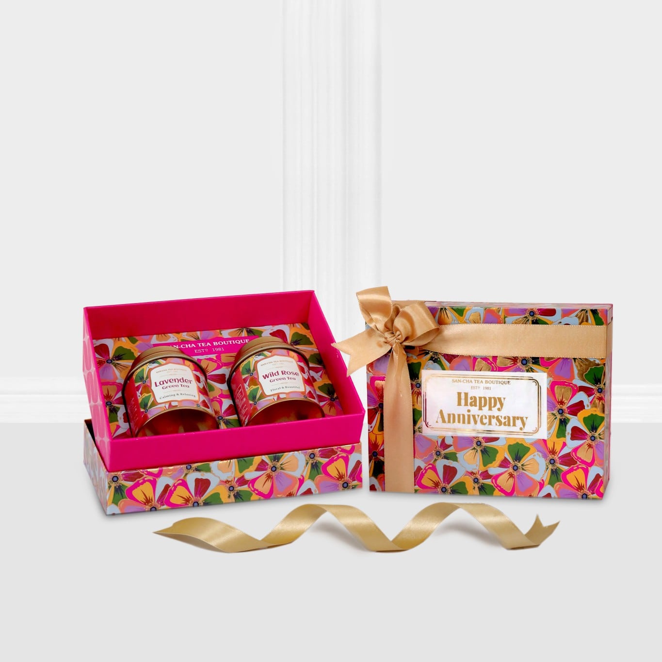Personalised Occasions Gift Box – Artisanal Floral Green Tea Gift