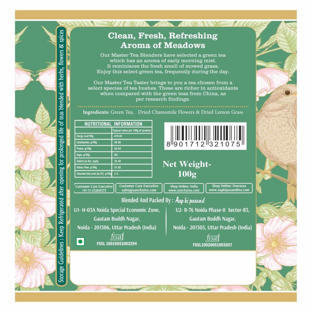 Fresh Meadow Green Tea | Sancha Tea – Detox & Antioxidant-Rich