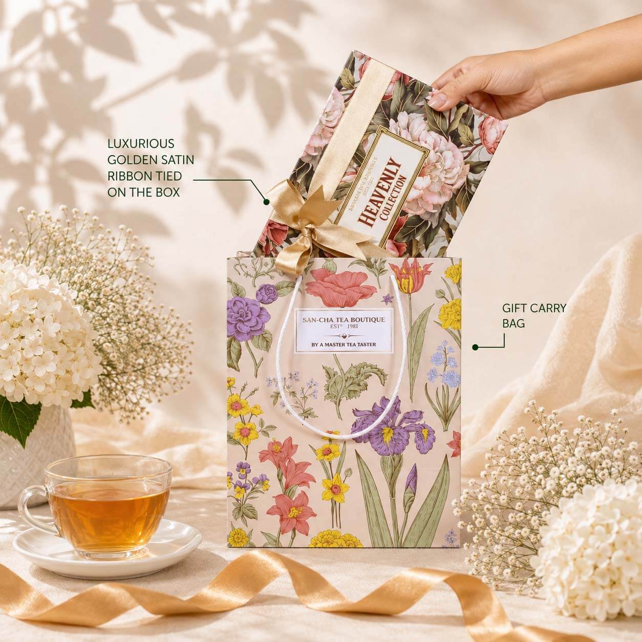 Heavenly Collection – Luxury Green Tea Gift Box with Cinnamon