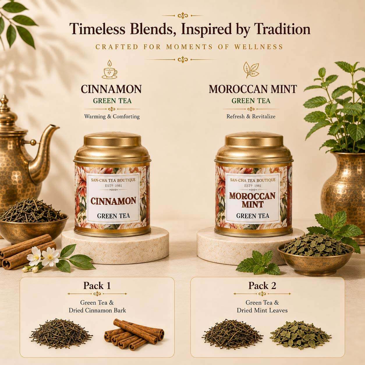 Heavenly Collection – Luxury Green Tea Gift Box with Cinnamon