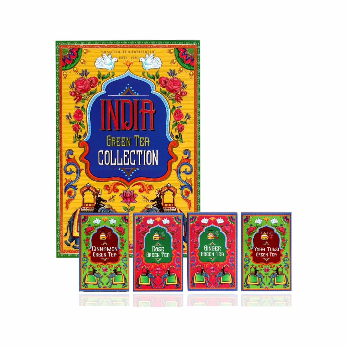 India Green Tea Collection: Tea Gift Box| Tea Assortment Box| Sancha ...