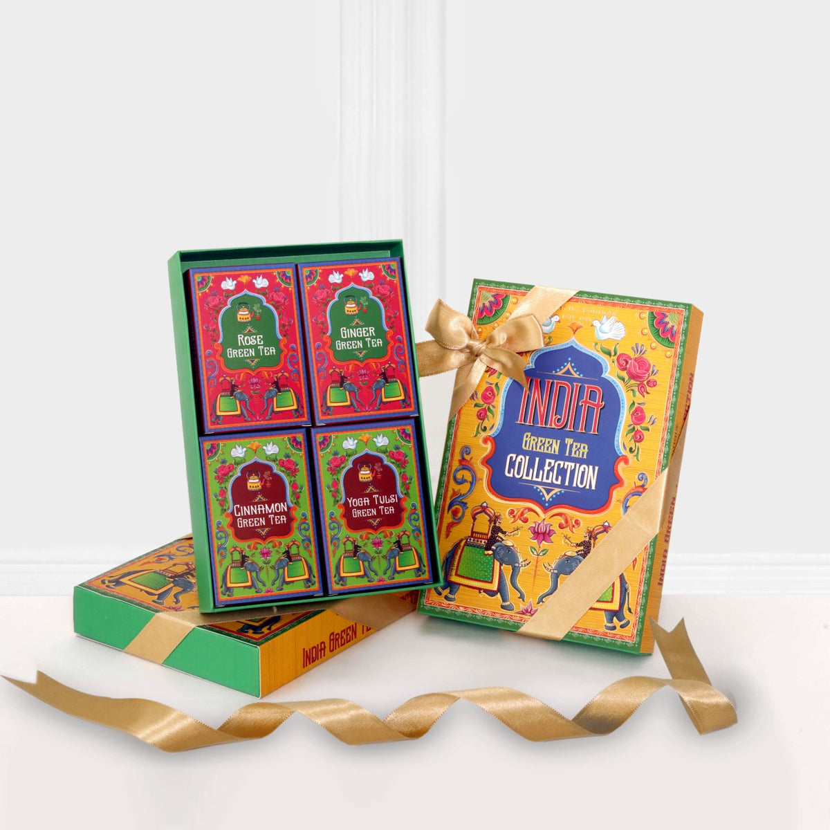 India Green Tea Collection Gift Box | Antioxidant-Rich Wellness Teas ...
