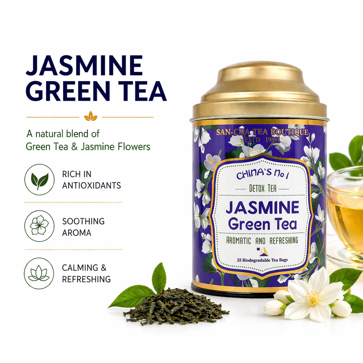 Jasmine Green Tea | Fujian's Fragrant Treasure 🌸 | Sancha Tea