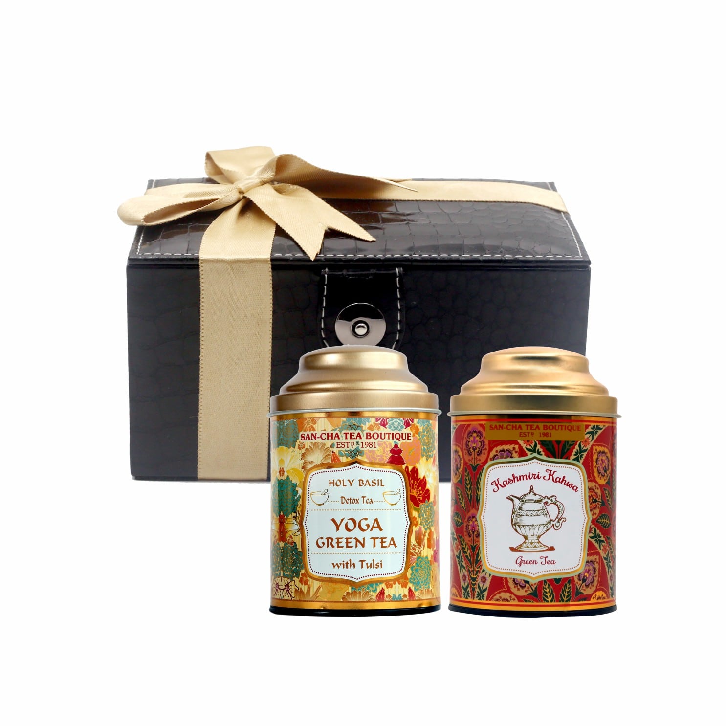 Luxury Ayurveda Green Tea Gift Box – Kashmiri Kahwa & Tulsi