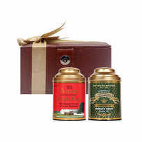 Luxury Leatherette Grand Cru Black Tea Gift Box | Assam & Darjeeling