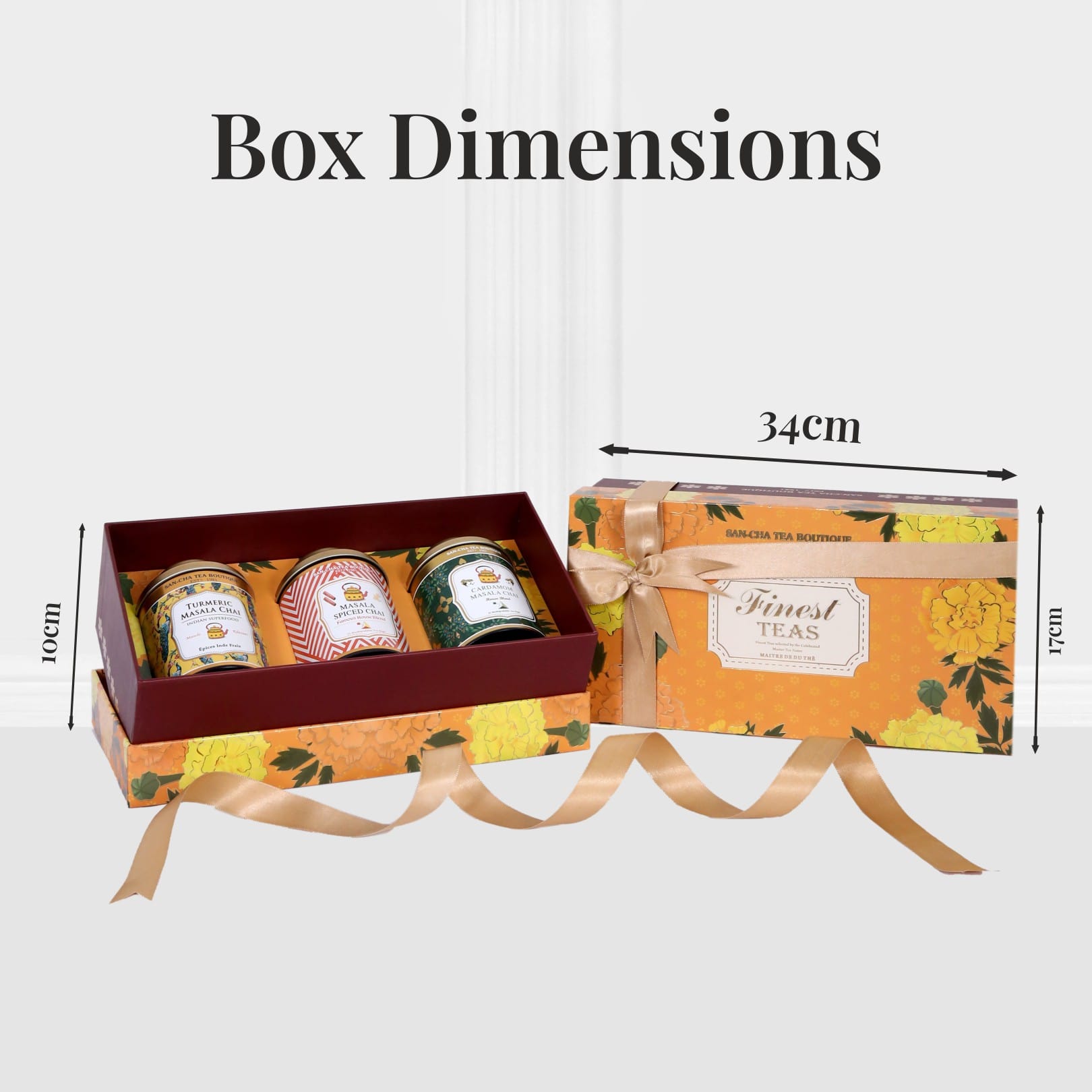 Curated Chai Gift Box – Masala, Cardamom & Turmeric Tea Selection