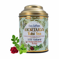 Moringa Tulsi Herbal Infusion | Caffeine-Free Ayurvedic Wellness Blend