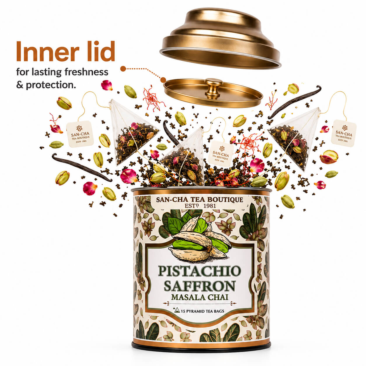 Pistachio Saffron Masala Chai – Luxurious Indian Spiced Tea