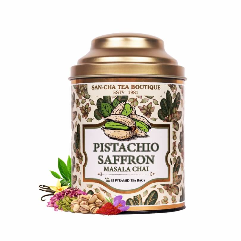 Pistachio Saffron Masala Chai | Royal Indian Chai