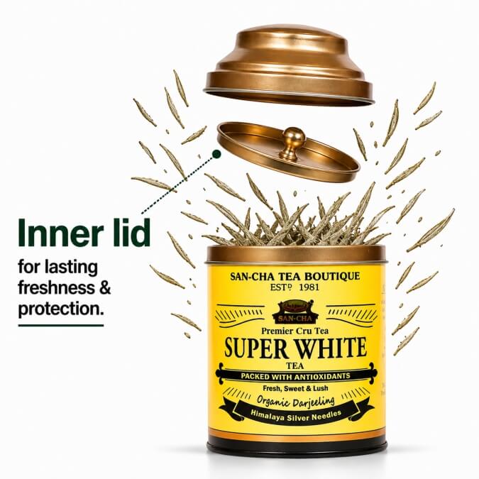 Super White Tea | Premier Cru Darjeeling Silver Needle | SAN-CHA
