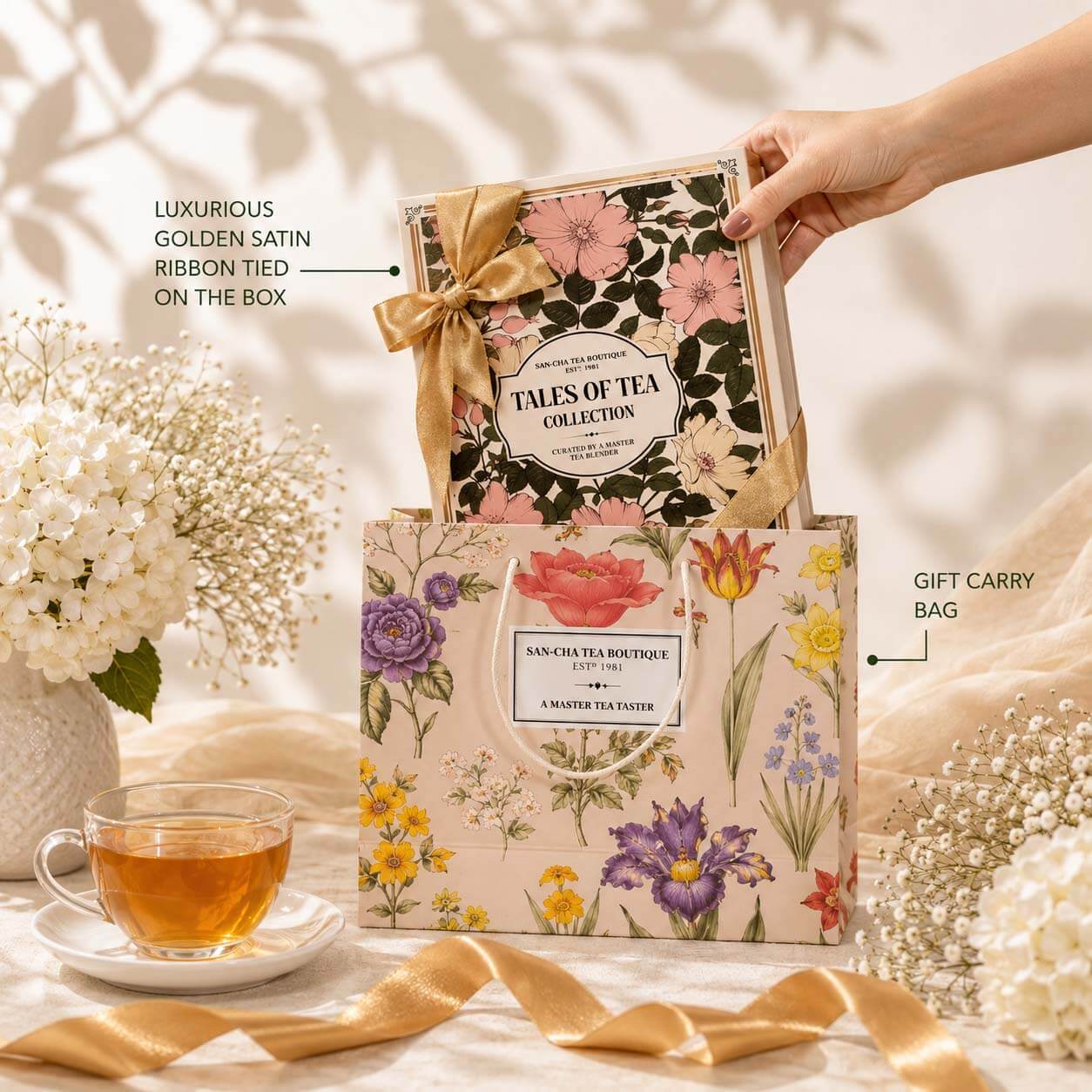 Tales of Tea Collection – Green Tea Gift Set with Infuser | Sancha