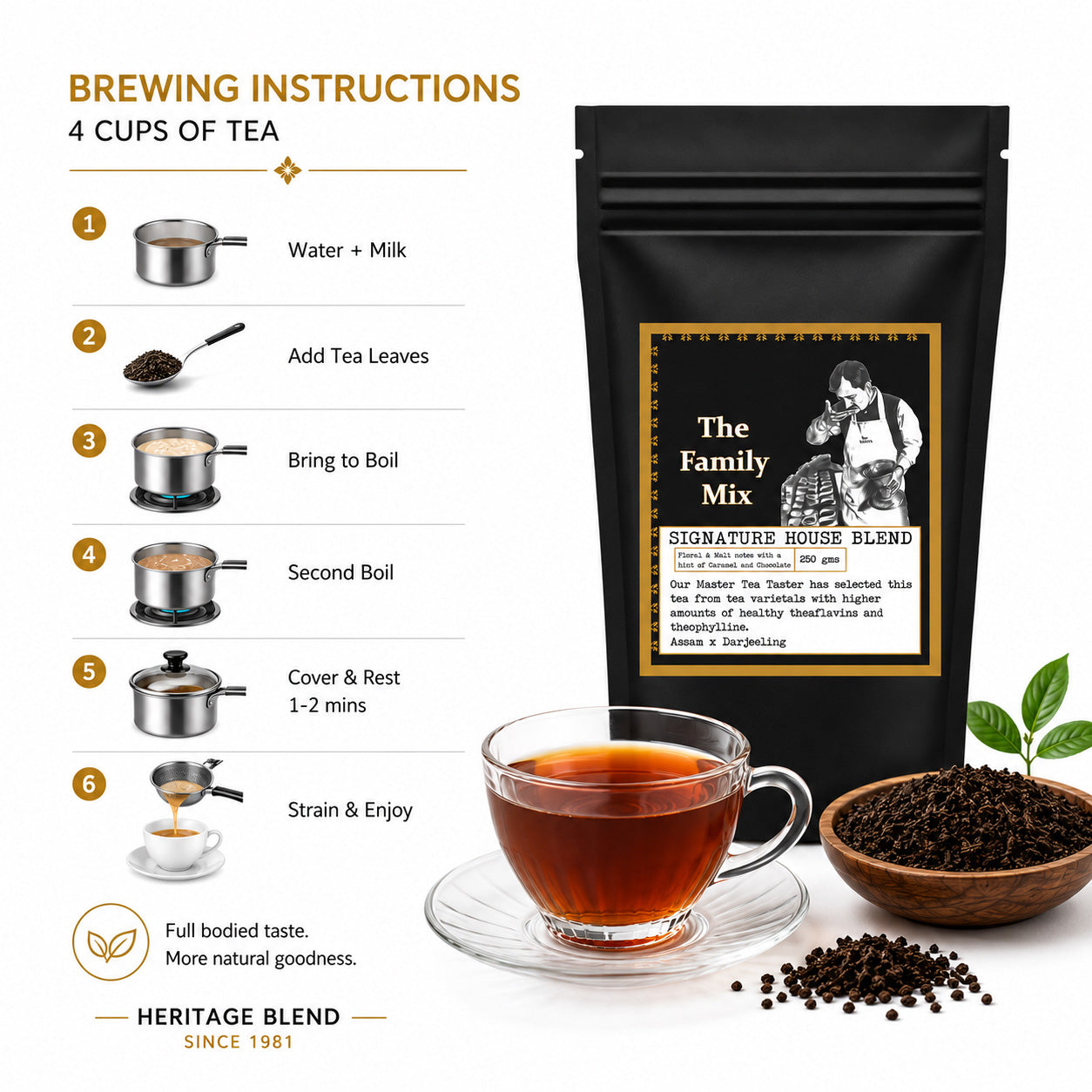 Family Mix Tea | Assam & Darjeeling House Blend Since 1981