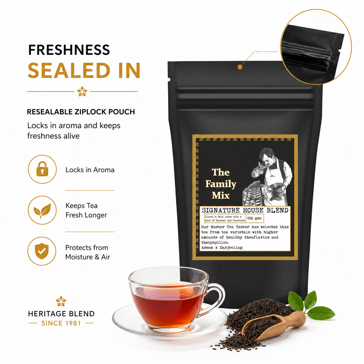 Family Mix Tea | Assam & Darjeeling House Blend Since 1981