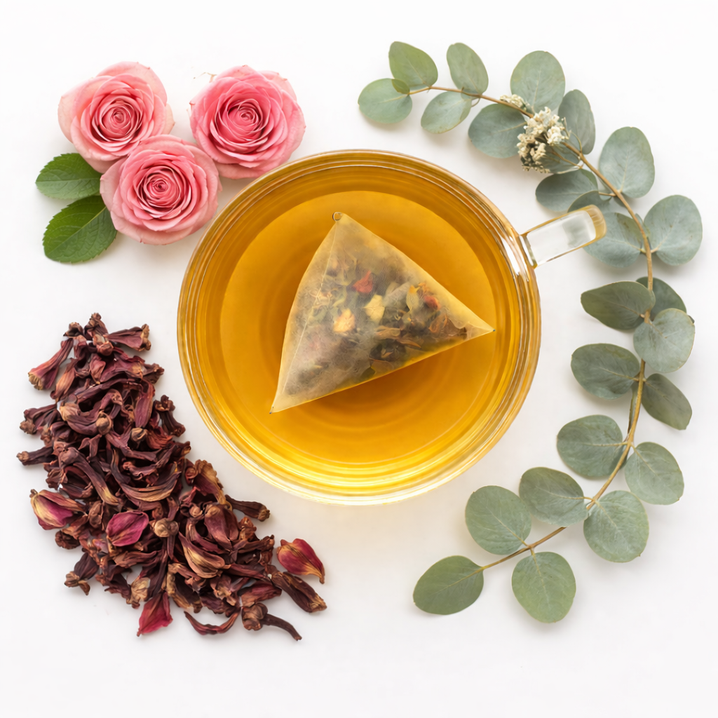 Glowing Beauty – Herbal Tea for Radiant Skin | Caffeine-Free Floral Blend