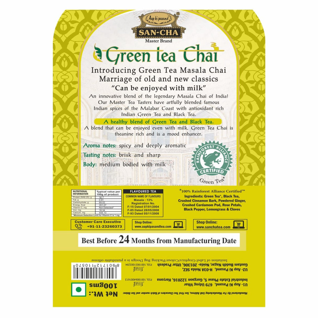 green tea masala chai