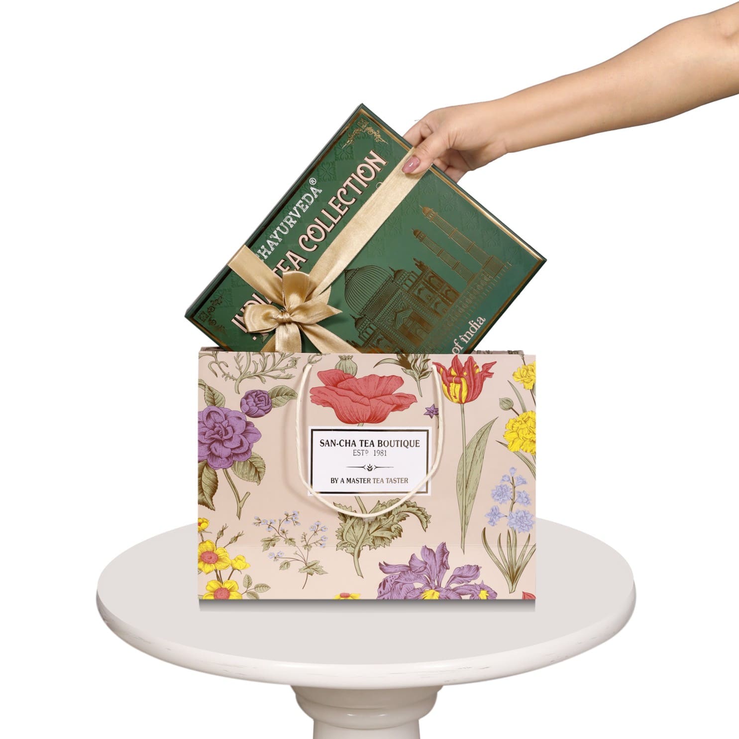 Indian Tea Collection Gift Box – Pyramid Tea Bag Selection – Sancha Tea ...