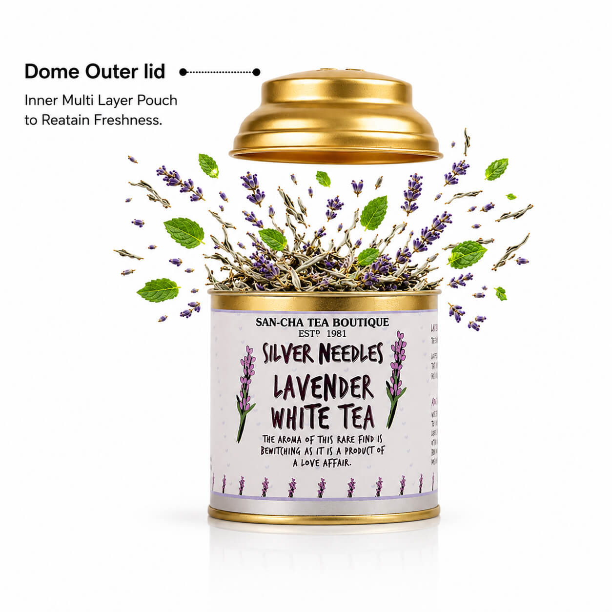 Lavender White Tea – Silver Needle Blend | Calming & Refreshing