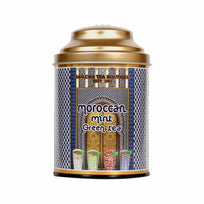 Sancha Moroccan Mint Green Tea packaging with mint sprigs

