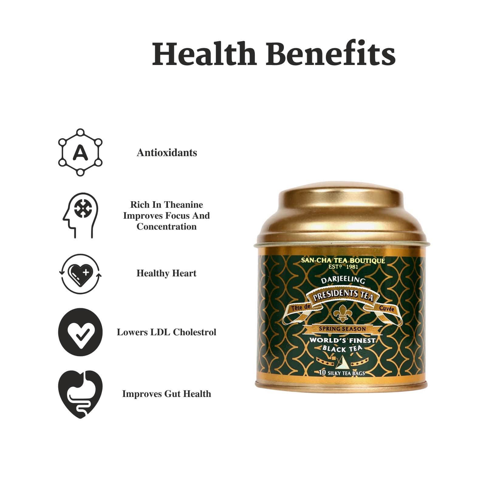 Presidents Tea of Darjeeling Health Benefits