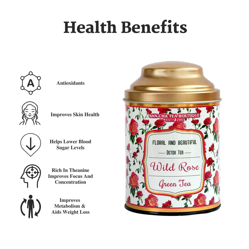 rose green tea benefits 