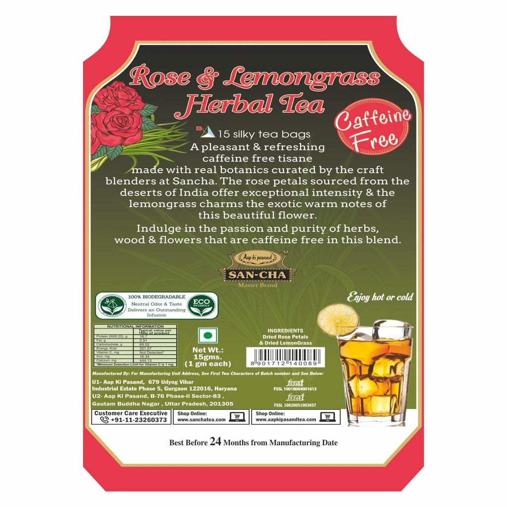 ROSE LEMONGRASS HERBAL TEA
