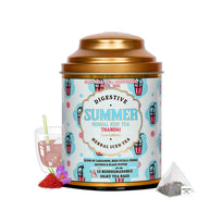 Summer Digestive Thandai Herbal Iced Tea | Caffeine-Free Cooling Blend