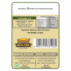 tulsi white tea label